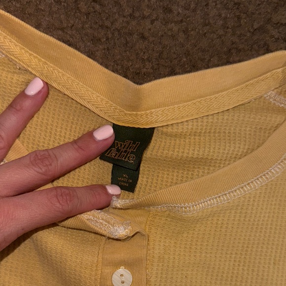 Yellow Long Sleeve Women's Top - Picture 3 of 5